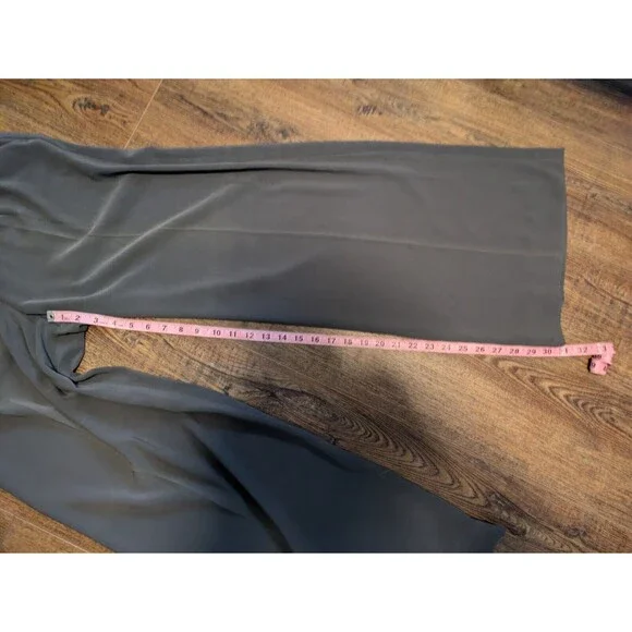 Alice + Olivia Womens Sz 8 Pants Olive Green Stretch Pleated Caree Trousers - Picture 6 of 11